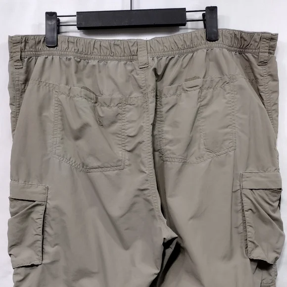 REi Convertible Hiking Outdoor Pants Womens 16P Tan Camping Fishing Safari Retro - Picture 6 of 11